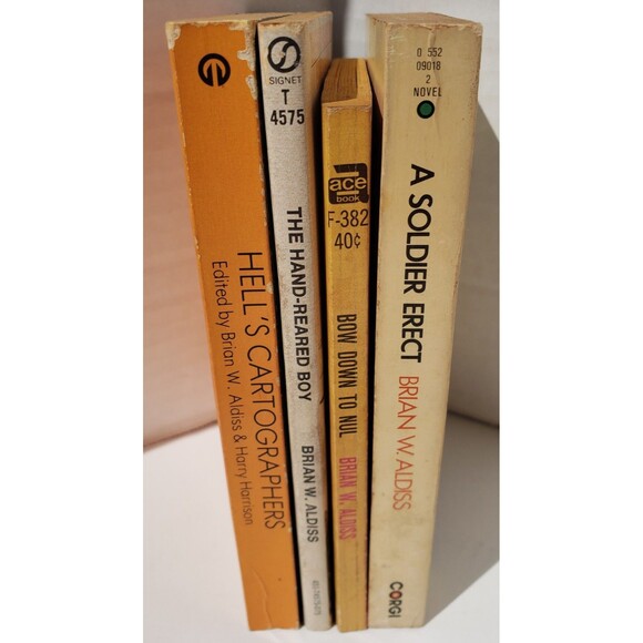 Brian Aldiss 4x Vintage Paperback Bundle Hell's Cartographers Science Fiction - Picture 3 of 16